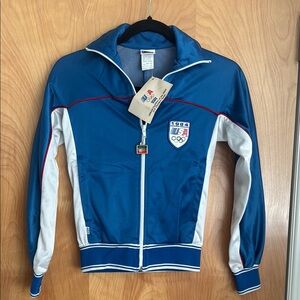 1994 Olympic Blue and White Track Jacket, Levi’s, NWT
